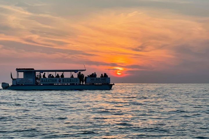 a boat in a large body of water