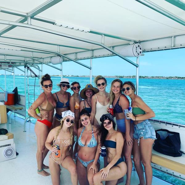 a group of people posing for the camera