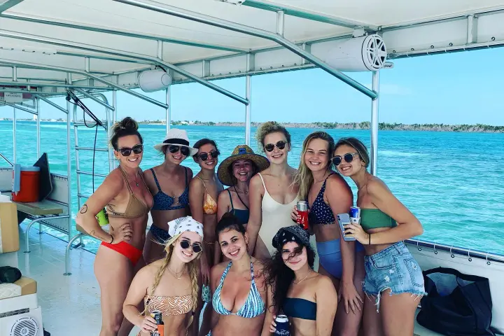 a group of people posing for the camera